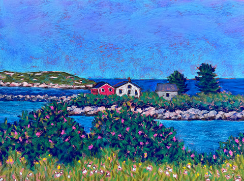 Sea Roses and Cedar Island